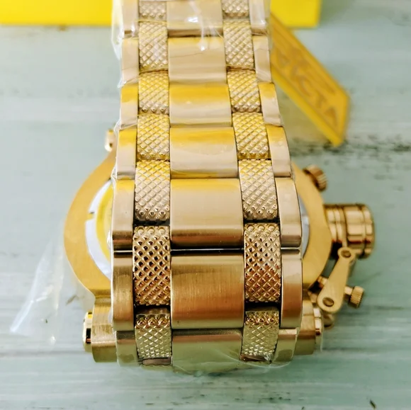 Invicta Coalition Forces Night Hawk Gold Chronograph Watch - Picture 5 of 8